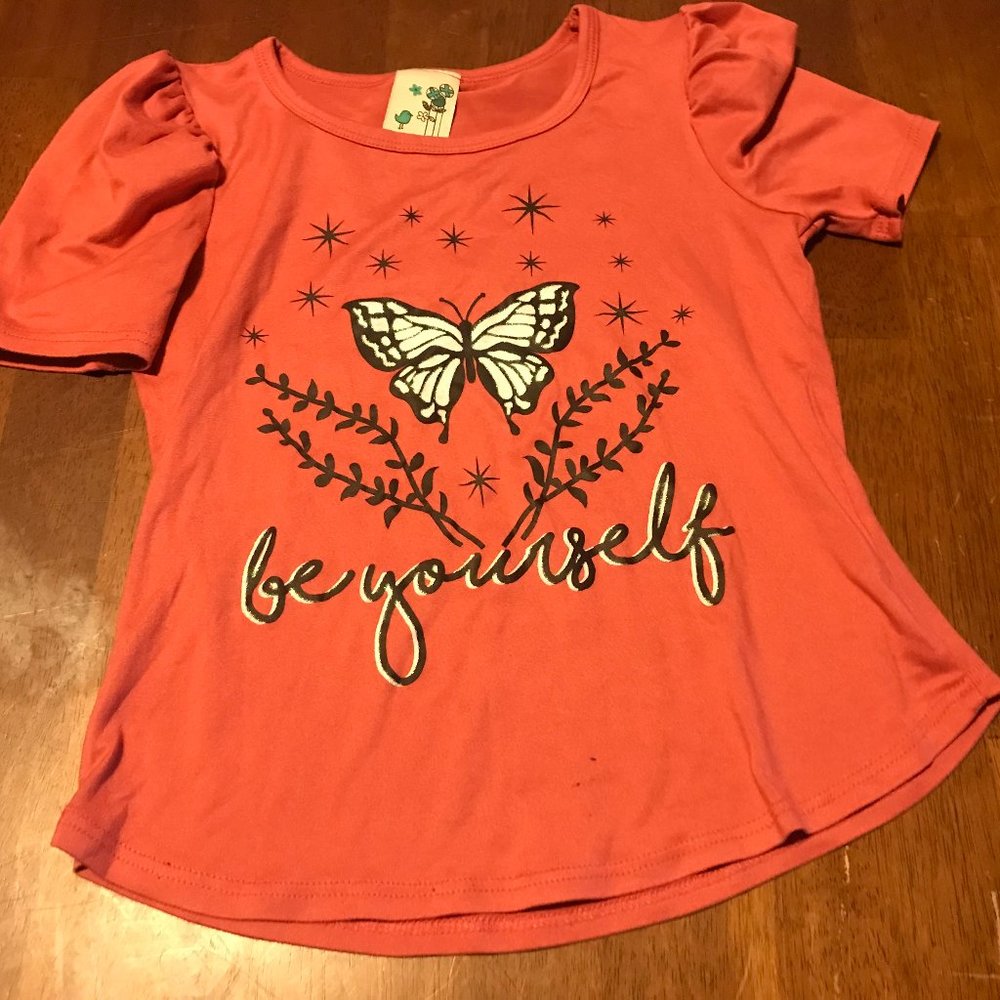 Girls butterfly top